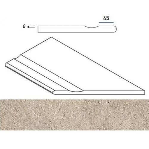 Italon Угол Everstone X2 Desert Бортик с выемкой закругленный правый 30x60 620090000629