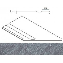 Угол Genesis X2 Jupiter Silver Бортик с выемкой закругленный правый 30x60