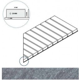 Угол Genesis X2 Jupiter Silver Решетка стрим 20 правая 25x60
