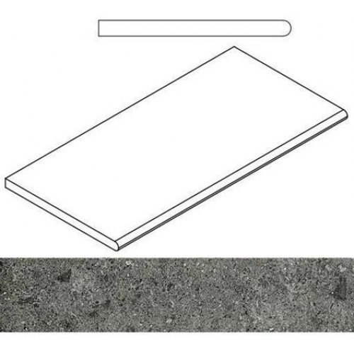 Italon Угол Genesis X2 Saturn Grey Бортик закругленный 30x60 620090000588
