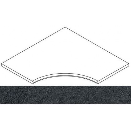 Italon Угол Materia X2 30 Бортик угловой закругленный Titanio 60x60 620090000409