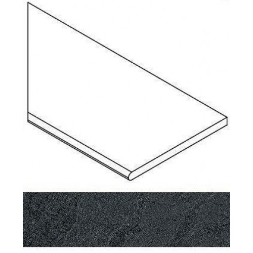 Italon Угол Materia X2 Бортик Закругленный Titanio левый 30x60 
