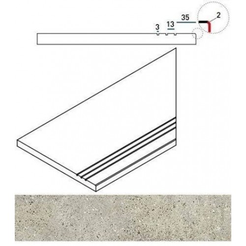 Italon Угол Skyline X2 Cloud Бортик грип правый 30x60 620090000624