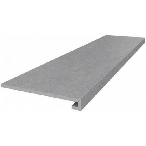 Kerama Marazzi Ступень Фондамента серый светлый клееная 33x119,5 DL500800R\GCF