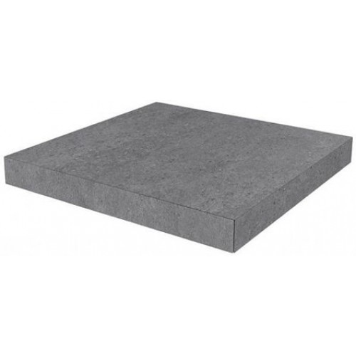 Kerama Marazzi Ступень Фондамента серый темный угловая клееная 33x33 DL501000R\GCA