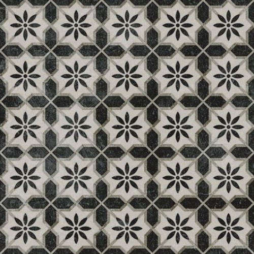 Kerama Marazzi Декор Фреджио 1 черно-белый 20x20 VT\A294\SG1544N