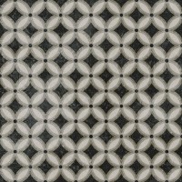 Декор Фреджио 2 черно-белый 20x20