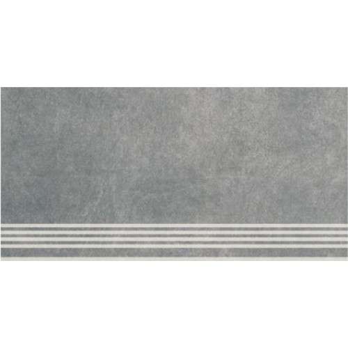 Kerama Marazzi Ступень Королевская дорога обрезной серый темный 30x60 SG614600R\GR