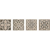 Декор Парнас вставка коричневый лаппатированный 9,5x9,5