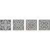 Kerama Marazzi Декор Парнас вставка серый лаппатированный 9,5x9,5 HGD\C170\SG1550