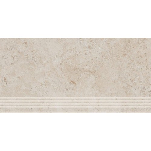 Kerama Marazzi Ступень Про Лаймстоун бежевый натуральный обрезной 30x60 DD205500R\GR