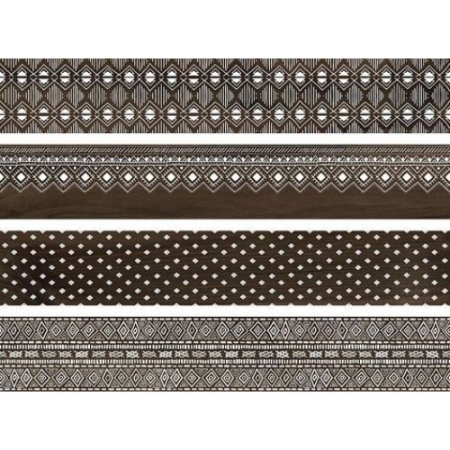 Kerama Marazzi Керамогранит Про Вуд коричневый декорированный обрезной 30x179 DL550400R