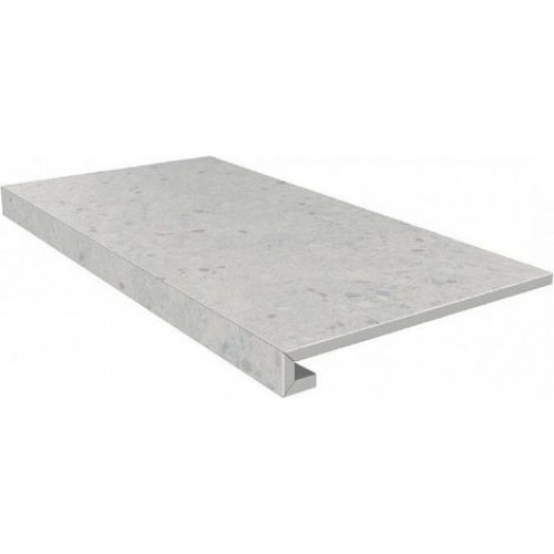 Kerama Marazzi Ступень Терраццо серый светлый клееная 33x60 SG632400R\GCF