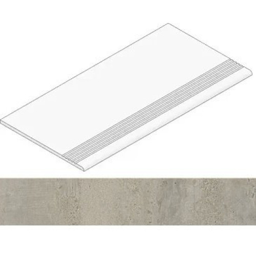 Kerranova Ступень Elevator Grey Beige/Серо-бежевый Матовый 29,4x120 K-2011/MR/st01/294х1200x11