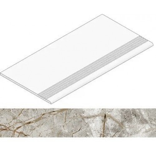 Kerranova Ступень Iceberg Серый/Grey Матовый 29,4x60 K-2003/MR/st01/294х600x10