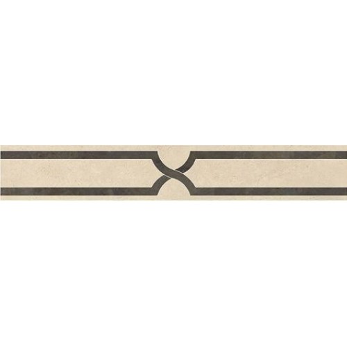 Kerranova Бордюр Marble Trend Crema marfil напольный 10x60 K-1003/LR/f02-cut/100x600x10