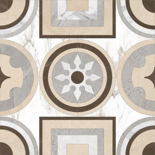 Kerranova Декор Marble Trend напольный Calacatta gold 60x60 K-1001/LR/d02-cut/600x600x10