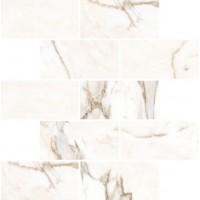 Мозаика Marble Trend Calacatta gold Матовая, прямоугольник