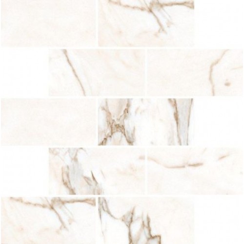 Kerranova Мозаика Marble Trend Calacatta gold Матовая, прямоугольник K-1000/MR/m13/307x307x10