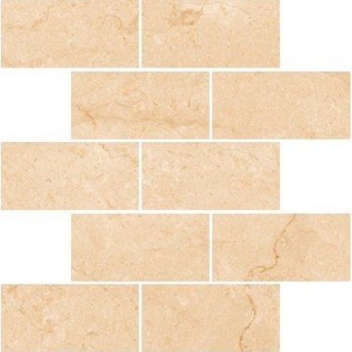 Kerranova Мозаика Marble Trend Crema marfil Лаппатированный, прямоугольник K-1003/LR/m13/307х307х10