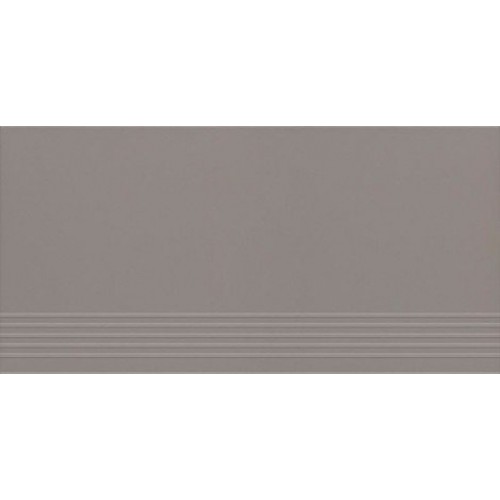 Paradyz Ступень Bazo Grys Monokolor Stopnica Prosta Mat 29,8x59,8 