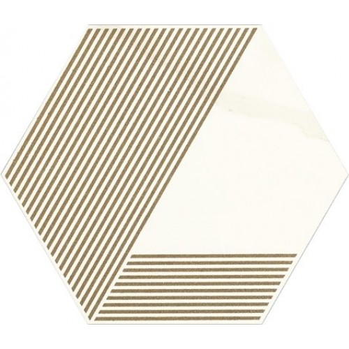 Paradyz Декор Calacatta Hexagon Mat. A 17,1x19,8 