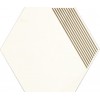 Paradyz Декор Calacatta Hexagon Mat. B 17,1x19,8