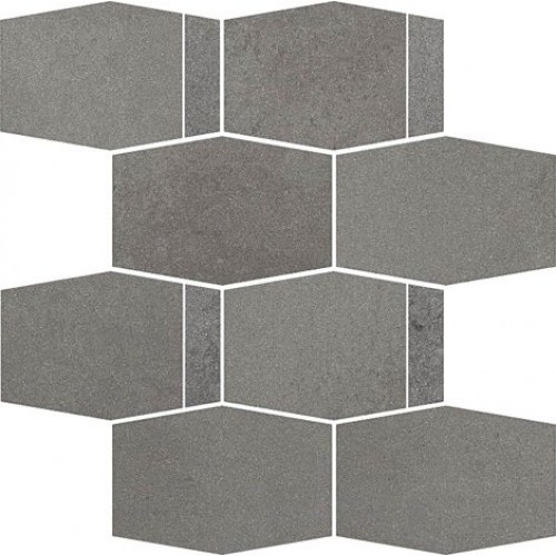 Paradyz Мозаика Naturstone grafit Mozaika hexagon mix 