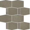 Paradyz Мозаика Naturstone umbra Mozaika hexagon mix 