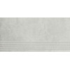 Paradyz Ступень Scratch Bianco Stopnica Prosta Nacinana Mat 29,8x59,8 