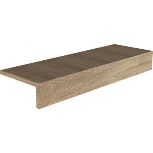 Rex Ceramiche Ступень Selection Oak Cream Elemento Elle Grip 15x45 738114