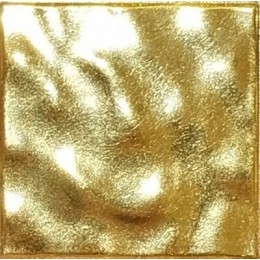Мозаика Gold формованное желтое гофрированное золото 1х1