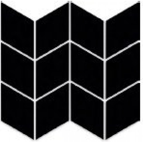 Paradyz Мозаика Uniwersalna Mozaika prasowana Nero romb braid 