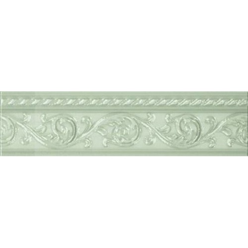 Carmen Ceramic Art Бордюр Caprichosa Verde Pastel Moldura Yara 4x15 