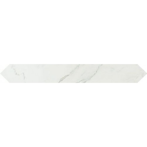 Atlas Concorde Бордюр Marvel Calacatta Extra Esagono Lappato 11x86 AVXL