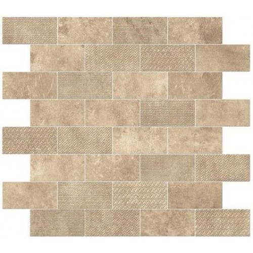 Atlas Concorde Декор Aix Beige Minibrick Tumbled 30,5x30,5 9AKE