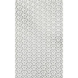 Декор Ломбардиа белый 25x40