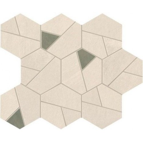 Atlas Concorde Мозаика Boost Pro Ivory Mosaico Hex Olive A0QN