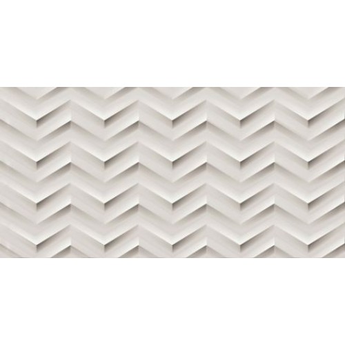 Atlas Concorde Russia Плитка 3D White Wall Chevron matt 30,5x56 600010002192