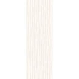 Плитка Eclettica Struttura Wave 3D White 40x120