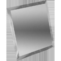 Плитка Квадратная зеркальная серебряная с фацетом 15x15