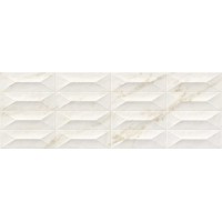 Плитка Marbleplay Ivory Struttura Gem 3D Rett 30x90