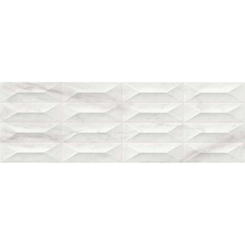 Marazzi Плитка Marbleplay White Struttura Gem 3D Rett 30x90 M4PC