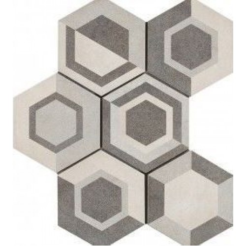 Ragno Плитка Rewind Decoro geometrico Vanilla 18,2x21 R4DT