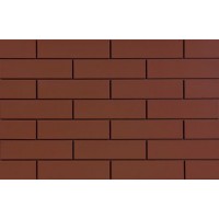 Фасадная плитка Elewacja gladka burgund plus 6,5x24,5