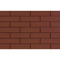 Фасадная плитка Elewacja gladka burgund plus 6,5x24,5