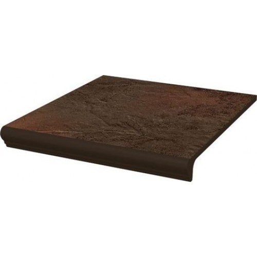 Paradyz Ступень Semir Brown простая с капиносом структурная 30x33 