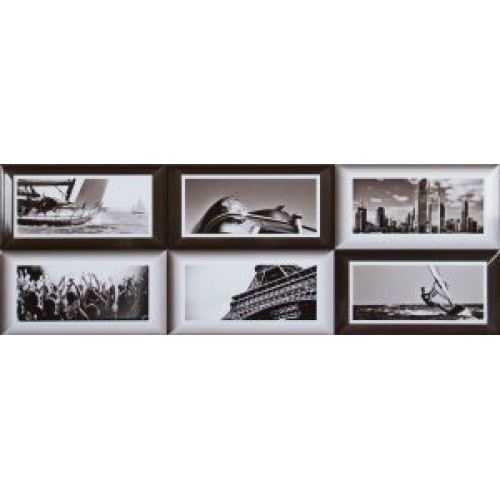 Aparici Декор Metro Black Decor B 20x59,2 