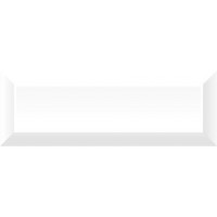 Плитка Beveled tile Snow white 10x30