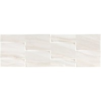 Плитка Lira Prisma White Gloss 25x75